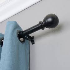 Brackets mount to the ceiling or wall. Ceiling Mount Curtain Brackets Wayfair
