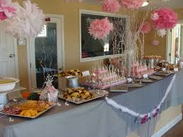 Pin By Rebecca Yarnik On Entertaining Wedding Shower Food Table Bridal Shower Table Decorations Wedding Shower Food