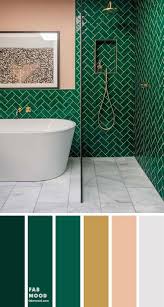 8 Beautiful Color Schemes For Bathroom Color Ideas Green Emerald Gold Grey Em 2020 Combinacoes De Cores Arquitetura E Decoracao Paleta De Cores
