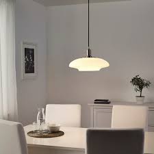 Profitez de prix ikea toute l'année ✅ faites vous facilement livrer à domicile. Tallbyn Suspension Nickele Opalin Verre 40 Cm Ikea