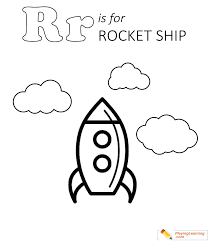 Spaceships, rockets, astronauts, aliens, and planets, featured in movies, stories, and animations have always enthralled kids. R Is For Rocket Ship Coloring Page 01 Free R Is For Rocket Ship Coloring Page