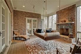 Indoor Swing Bed Home Living Room Loft Brick Living Room