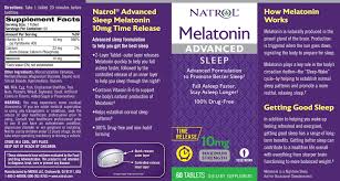 Also, melatonin is made to attempt to regulate your sleeping pattern, if you're taking it for longer than a couple of weeks, there is an underlying problem causing your sleeping issues. Melatonin Advanced Sleep 10mg Maximum Strength Time Release 60 Tablets By Natrol Biovea United Arab Emirates
