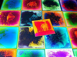 Liquid Motion Floor Tile 19 7 X19 7 Sensory Stimulation Non Toxic Playroom Dance Floor Gyms Pink Painting Tile Floors Tile Floor Painted Floor