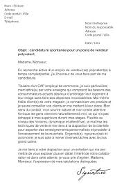 Lettre De Motivation Gifi Vendeur Polyvalent Modele De Lettre