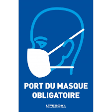 »port du masque obligatoire : Port Du Masque Obligatoire Signaletique Et Panneau Securitegooddeal