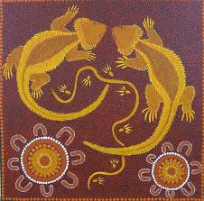 Aboriginal Bearded Dragons Great Art Example For Australia Unit Pet Dragon Bearded Dragon Aboriginal Art