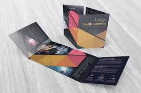 Double Gatefold Brochure Mockups In 2020 Brochures Mockups Brochure Design Template Brochure Design