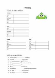 Prasens Language German Grade Level 1 School Subject Deutsch Als Fremdsprache Daf Main Content Prasens Other Online Activities Online Workouts Worksheets