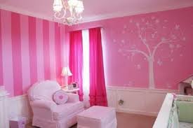 Pink Color Painting Of Ladies Room Girls Room Paint Girls Bedroom Paint Striped Room