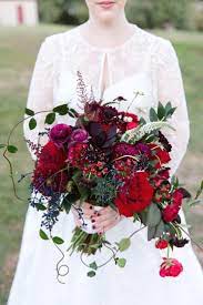 Duovlo springs flowers artificial silk peony bouquets wedding home decoration,pack of 1 (spring red). Amazing Red Wedding Bouquets Red Bouquet Wedding Winter Wedding Bouquet Red Wedding