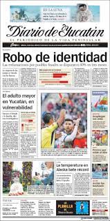 Newspaper Diario de Yucatán (Mexico). Newspapers in Mexico. Sundays  edition, July 7 of 2019. Kiosko.net