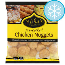 You can cook basic chicken nuggets in vegetable oil. Aishas Value Chicken Nuggets 500g Tesco Groceries