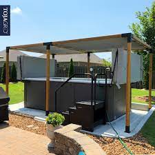 Pergola Kit For 4x4 Wood Posts Toja Grid Shade Sail Pergola Kits Pergola