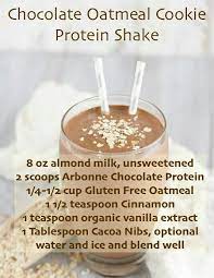 Chocolate Oatmeal Cookie Shake Hello Yum Arbonne Recipes Arbonne Shake Recipes Chocolate Protein Shakes