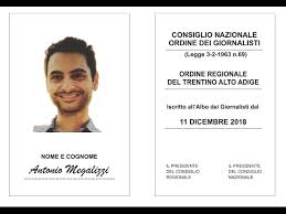 Jul 16, 2021 · 14 february 2020the antonio megalizzi foundation inaugurated in trento, in memory of the young man who lost his life in the terrorist attack of 11 december 2018 in strasbourg. Antonio Megalizzi L Ordine Dei Giornalisti Rilascia La Tessera