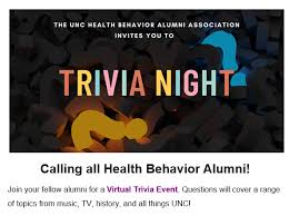 By clicking sign up you are agreeing to. Health Behavior Alumni Trivia Night Unc Gillings School Of Global Public Health