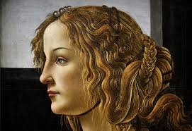 1490, galleria degli uffizi, florencja. Sandro Botticelli Bildnis Einer Dame Simonetta Vespucci Blindbild