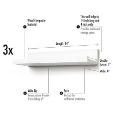 We did not find results for: Americanflat White Set Of Three 14 Inch Floating Wall Shelves Overstock 30433877