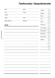 Telefonnotiz vorlage im word format kostenlos. Telefonnotiz Gesprachsnotiz Pdf Vorlage Zum Ausdrucken