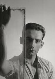 c1959 VINTAGE MELTON-PIPPIN NYC SILVER GELATIN PHOTO MALE MODEL & PANE OF  GLASS