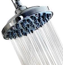 6 Fixed Shower Head High Pressure Showerhead Chrome Powerful Shower Spray Against Low Wat In 2020 Massage Shower Head Shower Head Reviews High Pressure Shower Head