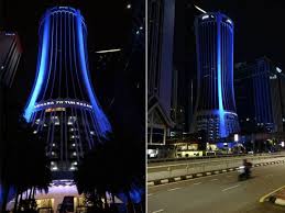 57, jalan dato haji harun, taman taynton view, cheras 56000, kuala lumpur. Lampu Biru Hiasi Menara Th Sempena Program Light It Blue