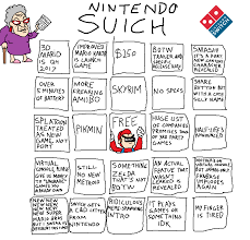 I can't rip out the background from the website's source code, so i had to create one, in powerpoint. Nintendo Duh Rect The Switch Bingo Thread General Gaming Zelda Universe Forums
