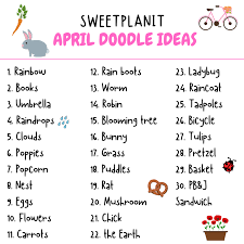 Scroll to see more images. What Should I Draw Ideas For April Sweet Planit