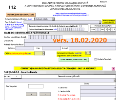 Generați xml pe care îl puteți semna cu aplicația declarații. DeclaraÈ›ia 112 Anaf 2020 Actualizare NouÄƒ Azi 18 02 2020 La Pdf Ul Inteligent CreanÈ›e UnitÄƒÈ›i Speciale Cabinetexpert Ro Blog Contabilitate