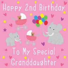 Happy birthday from me to you. Granddaughter 2nd Birthday Card Happy 2nd Birthday Hunts England