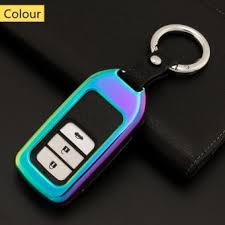 Luxury Aluminium Metal Alloy Car Smart Remote Key Fob Cover Case Shell Holder For Honda Cr V Accord Civic Crosstour Spirior H Rv C Honda Key Honda Cr Key Fob