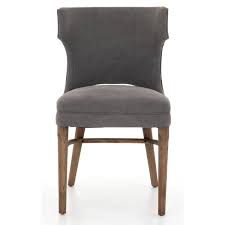 Gracie Oaks Parachute Upholstered Wingback Side Chair In Dark Moon Wayfair