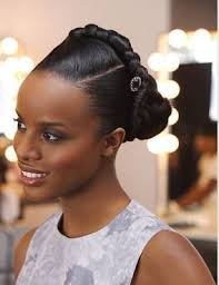 After finding the dress, picking out the perfect look for you and your bridesmaids is the next big step. Black Colored Women Of All Ages Of Any Age Who Straighten Or Press Their Hair Specif Braided Hairstyles For Wedding Black Wedding Hairstyles African Hairstyles