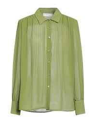 KAOS | Sage green Women's Solid Color Shirts & Blouses | YOOX