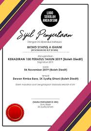 Sample certificate of participation funeral courses. Percuma 11 Template Sijil Motivasi Media Sosial Facebook
