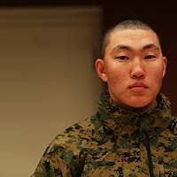 Pfc. Danielle Blackmon poses for a photograph in a