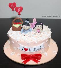 Birthday Cake For Wife Images Love Couple Valentine Theme Cake For Husband S 1st Birthday After Marriage At Pune Cake For Husband Birthday Cake For Wife Birthday Cake For Husband