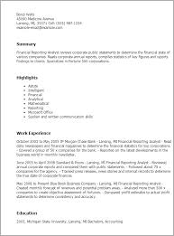 Use our professional finance director resume sample.you don't have to start writing from scratch. Financial Reporting Analyst Resume Template Mpr