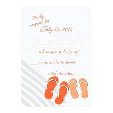Beach Fun Tropical Orange Destination Wedding Rsvp Card Funny Wedding Invitations Fun Wedding Invitations Rsvp Wedding Cards