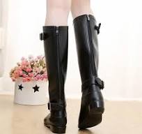 Stylish Rain Boots Womens - Zippered Tall Rain Boots for Women, Pure Color Outdoor Rubber Water Shoes, Plus Size Available