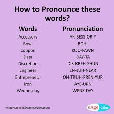 Eage Spoken English On Instagram Avoid Incorrect Pronunciations And Learn How To Pronounc Learn English Words How To Pronounce English Pronunciation Learning