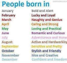 Months You Were Born Months Birthday Astrology Birthday Quotes For Me Birth Month Quotes Birthday Month Quotes