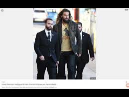 Jason momoa s two bodyguards are giving twitter a good lol right now. Aquaman Jason Momoa Bodyguards Lol