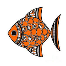 Goldfish By Archa Malhotra Goldfish Art Indian Art Paintings Folk Art Fish