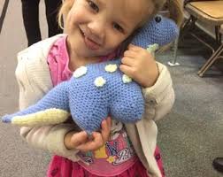 Crochet dinosaur stuffed animal, custom colors available. Dinosaur baby  gift, dinosaur birthday gift, great for a boy or a girl!