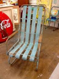 Distressed Blue Patio Chair Blue Patio Chairs Industrial Chic Decor Chair