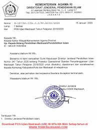 Pengembangan strategi pengajaran develop instructional strategy. Download File Pos Ujian Madrasah 2020 Pdf Pos Um Tahun Pelajaran 2019 2020