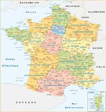 Carte de france moderne sur support pvc adhésif de qualité avec un rendu satiné. Cartographie De La France Cartes De France Thematiques