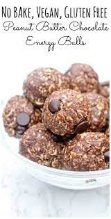 Peanut Butter Chocolate Energy Balls Recipe Healthy Vegan Snacks Vegan Snacks Food